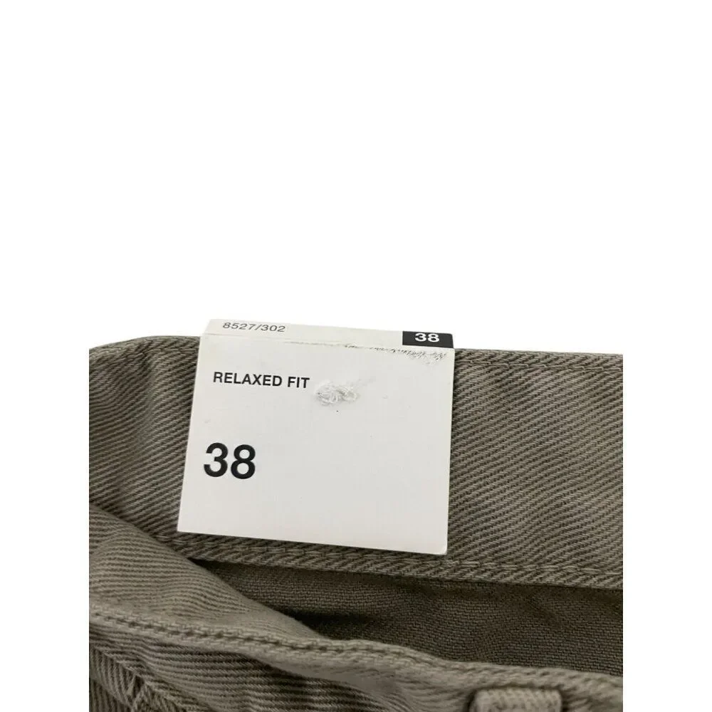 Zara Mens Pants EU 38 US 30 Trousers Beige Relaxed Straight Leg 8527/302 NWT